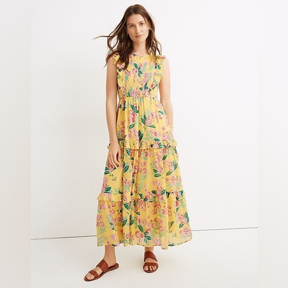 Banjanan Smocked Iris Midi Dress